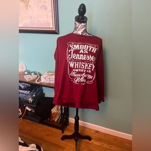 Sexy Off Shoulder Sweatshirt.  Size 2 XL.